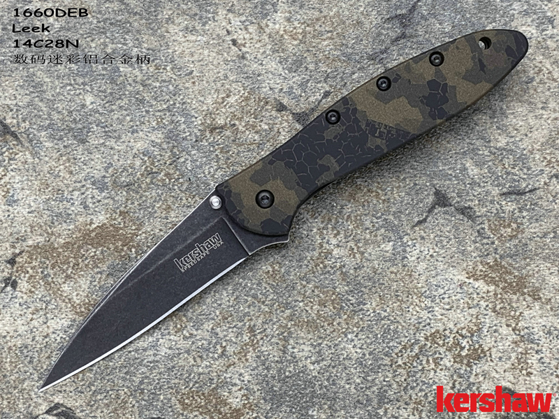 Kershaw 1660DEB Leek ² Ken Onion 14C28Nֺɫɣʯϴ ԲϽ 쿪۵ֻ